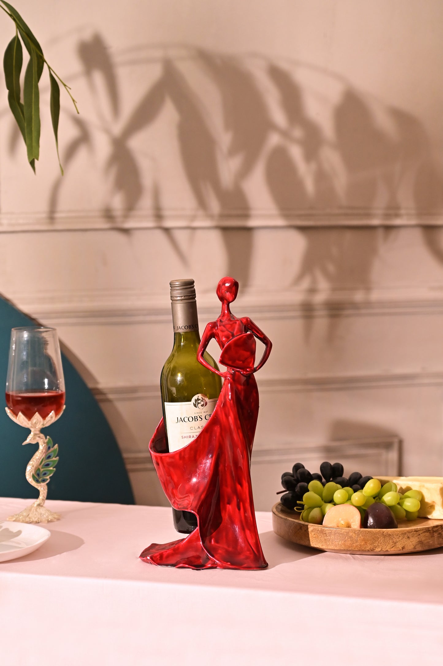 Red Lady Wine Bottle Holder