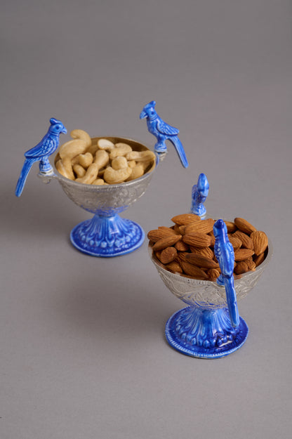 Bird Accent Snack Bowl Set