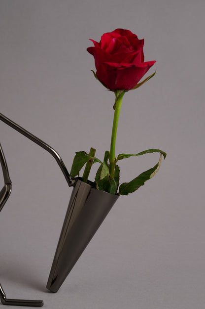 Flower Vase with Figure Design