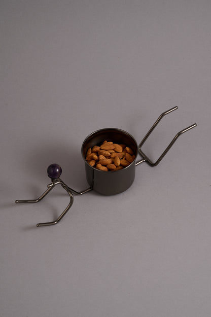 Snack Bowl with Reclining Figure