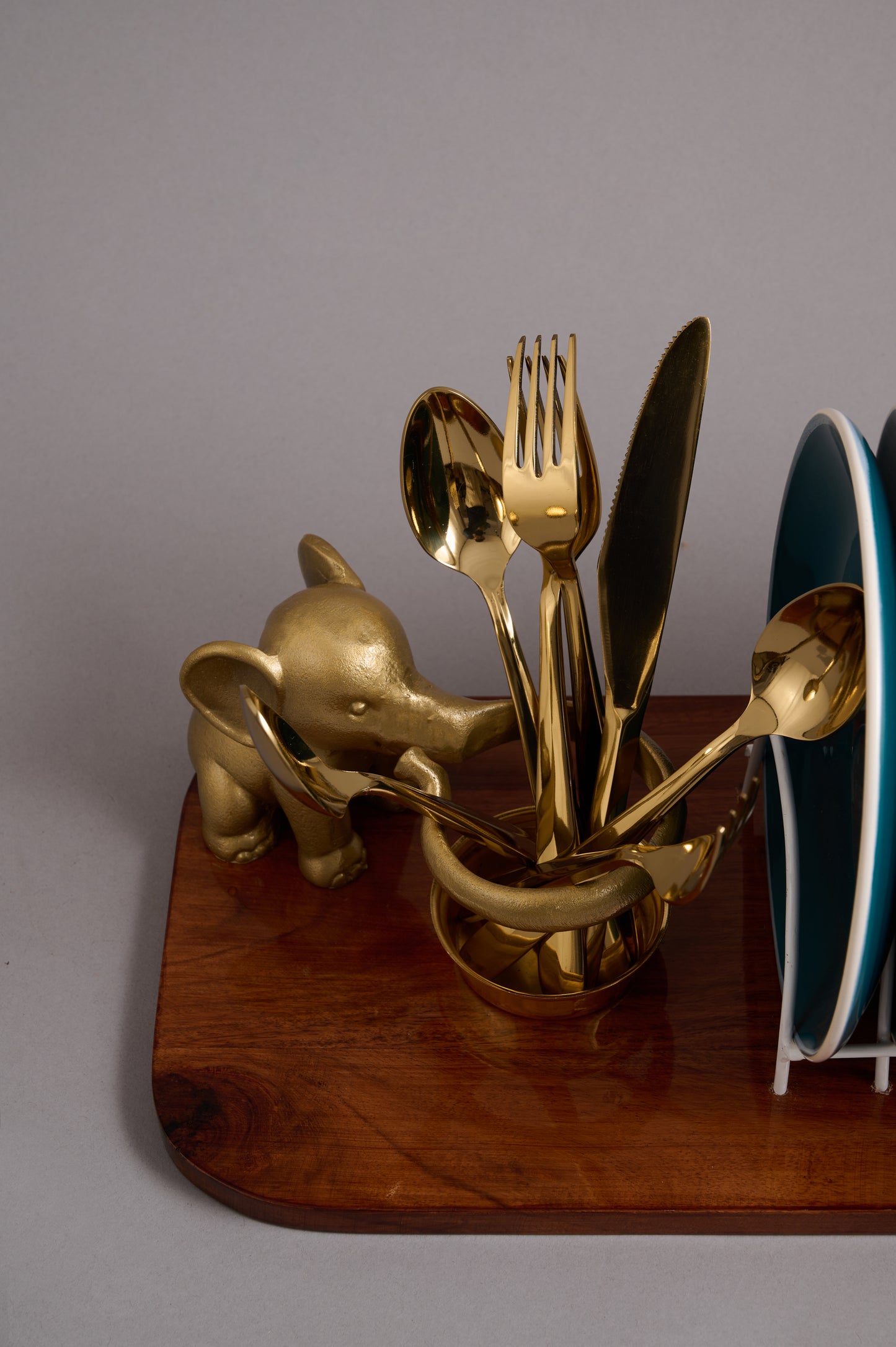 Gold Elephant Dining Set