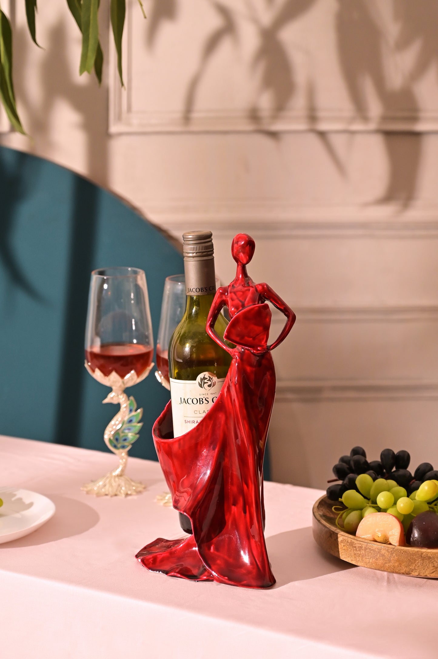 Red Lady Wine Bottle Holder