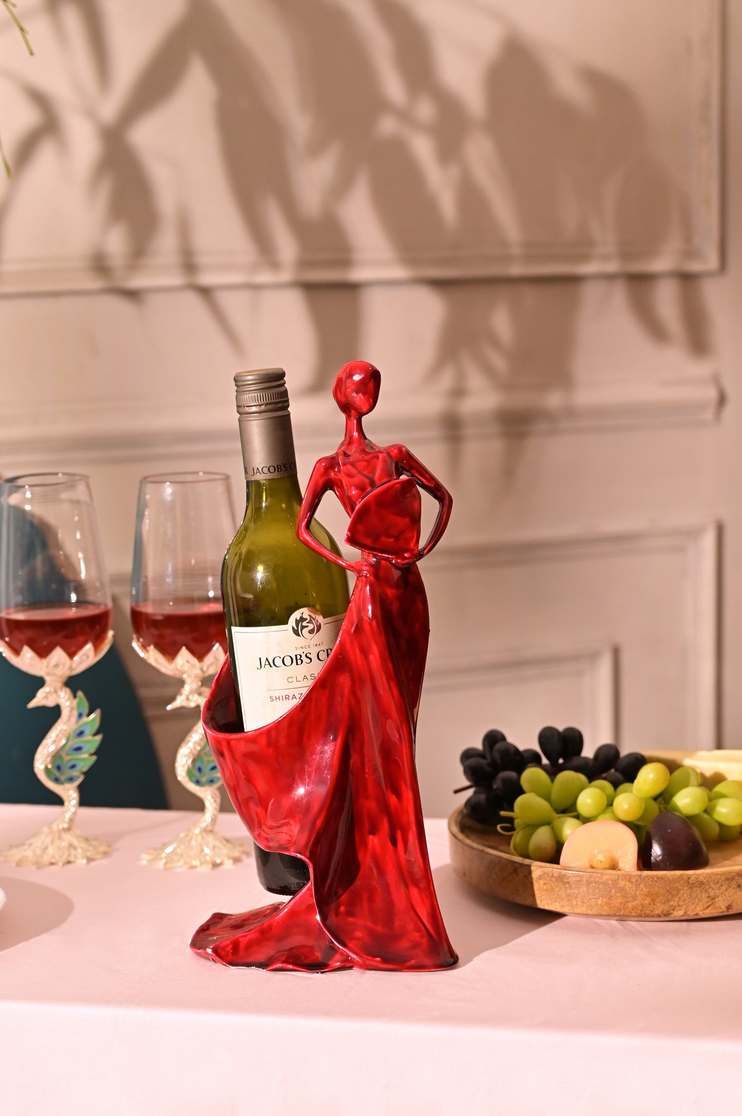 Red Lady Wine Bottle Holder